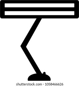 Office lamp icon vector