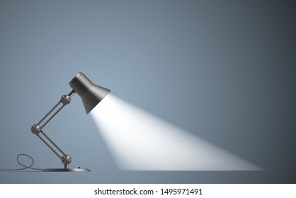 Office lamp with light effect