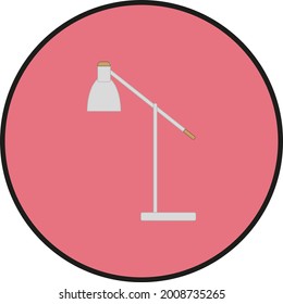 office lamp on white background