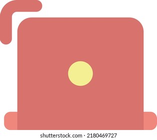 Portátil de Office, ilustración, vector en un fondo blanco.