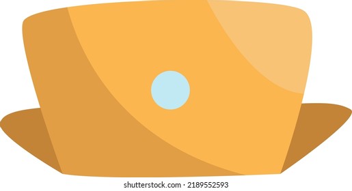 Office laptop, illustration, vector on a white background.