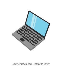 office laptop for working isolated on a white background