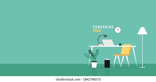 Office of Learning and Teaching Work In the company of business people working using program design vector illustration