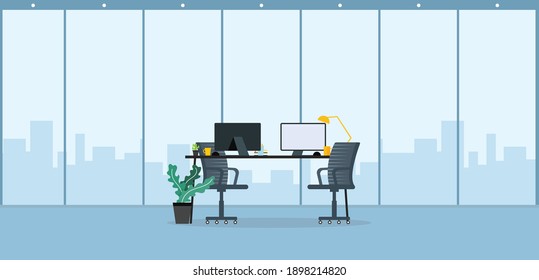 Office of Learning and Teaching Work In the company of business people working using program design vector illustration	
