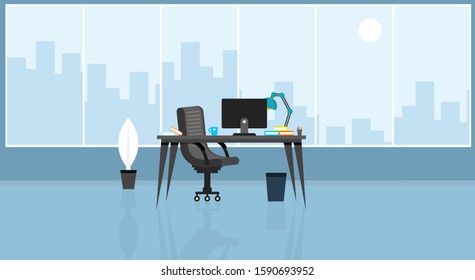 office  learning and teaching To work Using a design program vector illustration