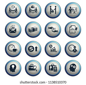 office life web icons for user interface design