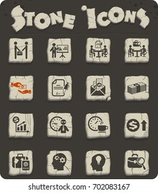 office life web icons for user interface design