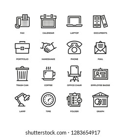 OFFICE LINE ICON SET
