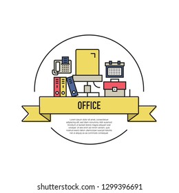 OFFICE LINE ICON SET