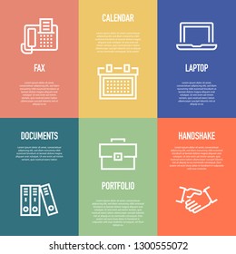 OFFICE LINE ICON SET