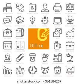 Office Line Icon Set