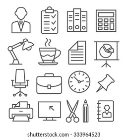 Office Line Icons