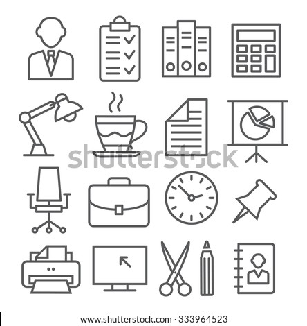 Office Line Icons