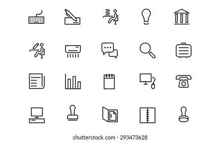 
Office Line Vector Icons 3
