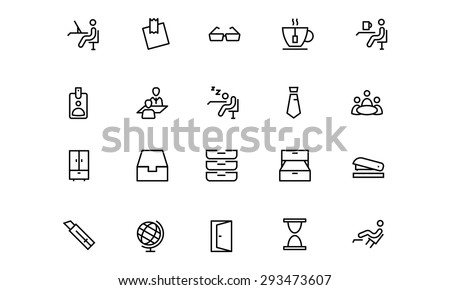 
Office Line Vector Icons 4
