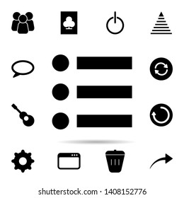 office list icon. Universal set of web for website design and development, app development