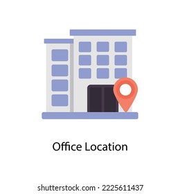 Office Location vector Flat  Icons. Simple stock illustration
