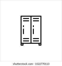 Office Locker Vector Icon Eps10
