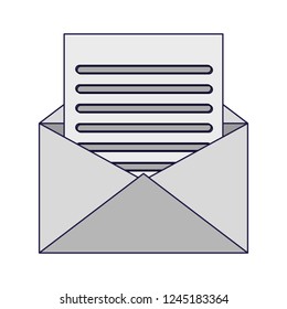 Office mail envelope and email