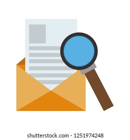Office mail envelope and email