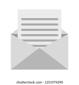 Office mail envelope and email