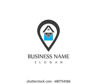 Office Mail House Logo Stock Vector (Royalty Free) 680754586 | Shutterstock