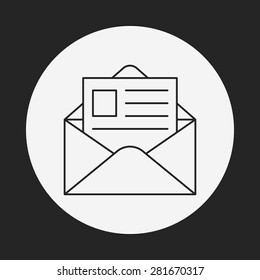 office mail line icon