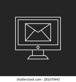 office mail line icon