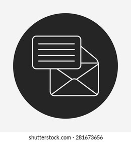 office mail line icon