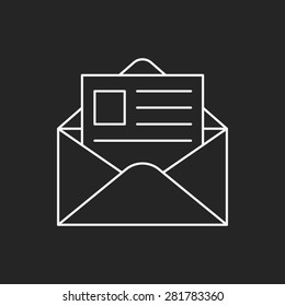 office mail line icon
