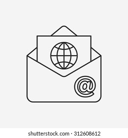 office mail line icon