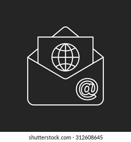 office mail line icon