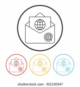 office mail line icon
