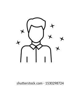 Office man avatar icon. Element of people avatar icon