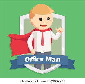 Office Man In Emblem