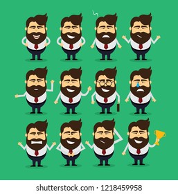 Office Man Expressions 