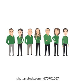 office man flat illustration character