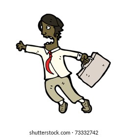 caricatura de un oficinista
