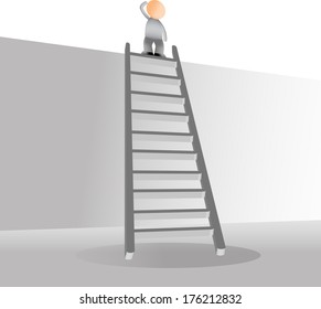 office man stairs