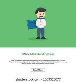Office Man Standing Pose Infomation