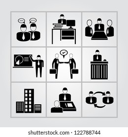 office management, human resource management icons