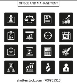 office and management icons