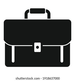 Icono del maletín del administrador de Office. Ilustración simple del icono del vector del maletín del administrador de oficinas para el diseño web aislado en fondo blanco