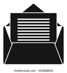 Icono de correo de Office manager. Ilustración simple del icono vectorial de correo del administrador de oficinas para el diseño web aislado en fondo blanco