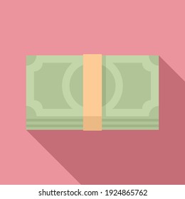Office manager money cash icon. Flat illustration of office manager money cash vector icon for web design