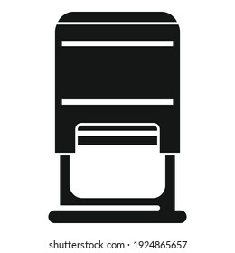 Office manager stamp icon. Simple illustration of office manager stamp vector icon for web design isolated on white background
