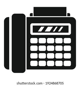 Office manager telephone icon. Simple illustration of office manager telephone vector icon for web design isolated on white background