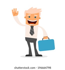 Office manager. Vector illustration