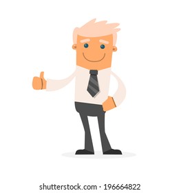 Office manager. Vector illustration