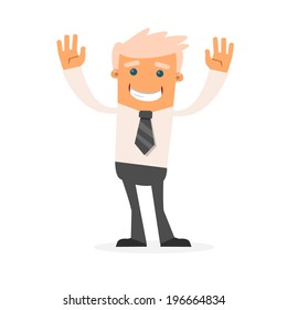 Office manager. Vector illustration